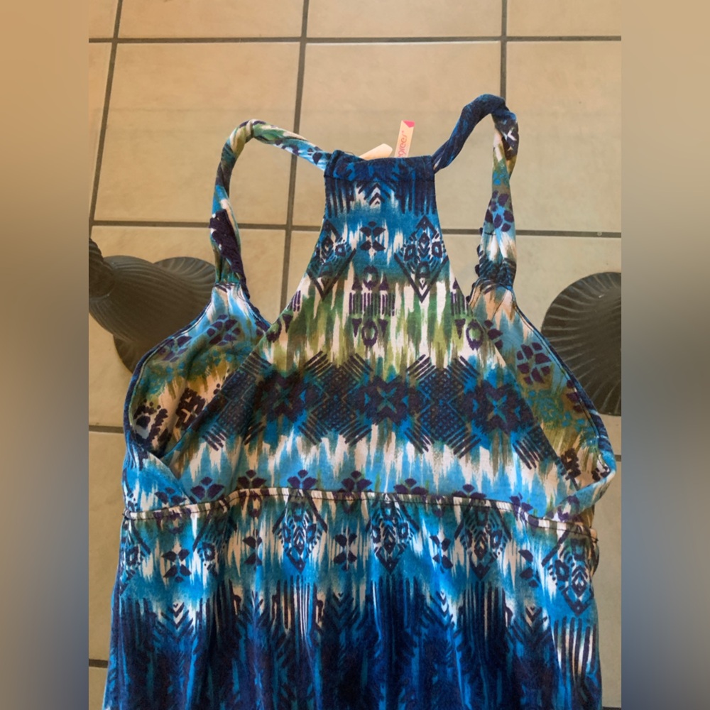 6 Degrees Blue & Green Maxi Dress - Picture 5 of 7